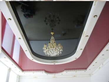 продажа стрейч пленки: Чёрный натяжной потолок Делаем любой сложности натяжного потолка — 15