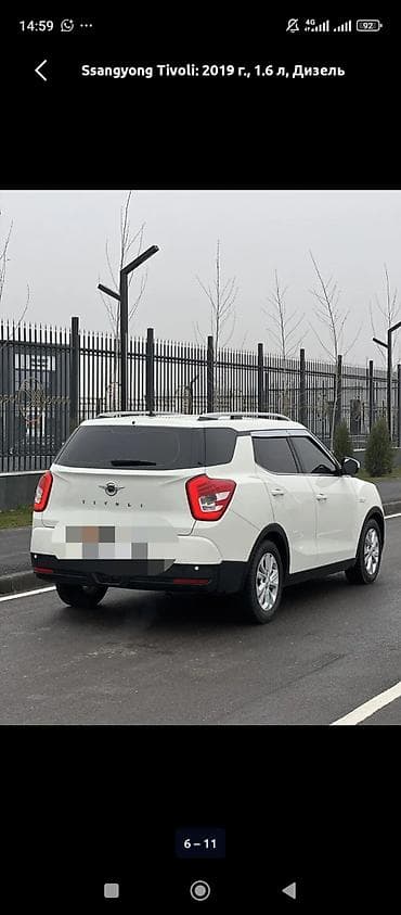 санйонг тиволи: Ssangyong Tivoli: 2019 г., 1.6 л, Автомат, Дизель, Кроссовер — 3