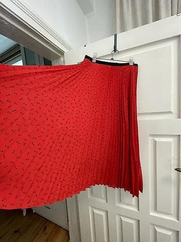 мини юпка: Юбка, Модель юбки: Плиссе, Миди — 4