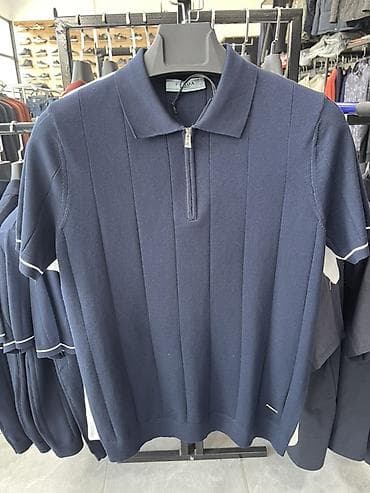 весенние кардиганы: Трикотажное поло с молнией - Фасон: классическое поло с отложным — 4