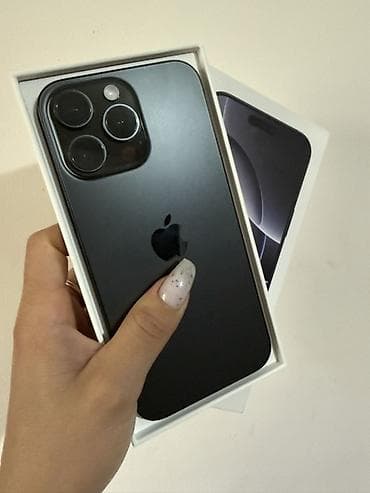 ipod 3 touch: IPhone 16 Pro Max, Б/у, Black Titanium, Коробка, 91 % — 1