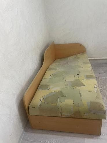 Односпальная кровать, С матрасом, длина - 195 см