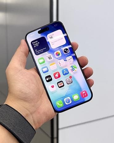р сим: IPhone 15 Pro, Б/у, 256 ГБ, Blue Titanium, Защитное стекло, Чехол, Коробка, В рассрочку, 82 % — 3