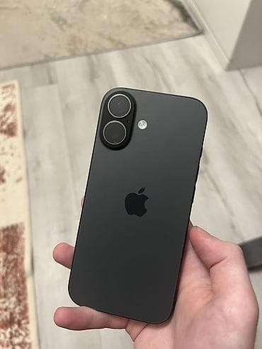 IPhone 16, Б/у, 128 ГБ, Черный, 99 %