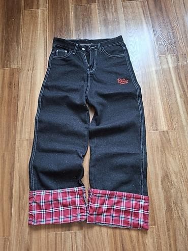 Джинсы темно-синего (почти черного) денима с контрастной белой