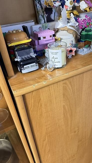 Шкафы: Стенка-шкаф, Тип стенки-шкафа: Модульная, Для зала, Б/у, Особенности: Для хранения посуды — 4