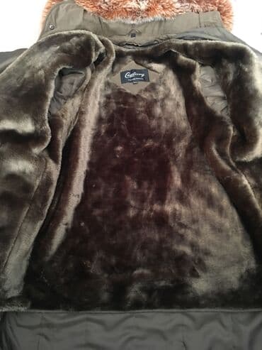 button куртка двухсторонняя: Пуховик, По колено, Корея, Стеганый, С мехом, С капюшоном, 2XL — 3