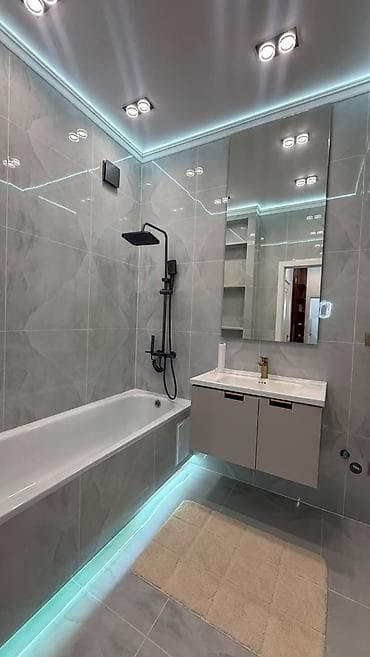 Квартиры: 3 комнаты, 73 м², Асанбай мкр Элитка, 7 этаж, Дизайнерский ремонт — 6