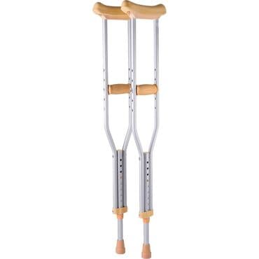 Подмышечные костыли, пара - Материал: прочный алюминиевый сплав