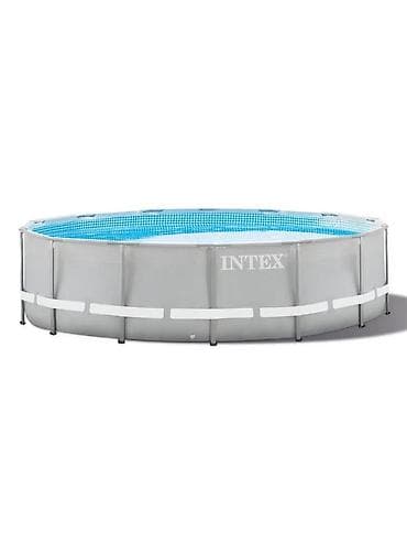 Каркасный бассейн Intex Prism Frame — семейный круглый бассейн для — 9