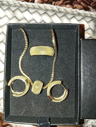 свои браслетики: Набор ювелирных украшений в классическом стиле, позолота. Состав — 1