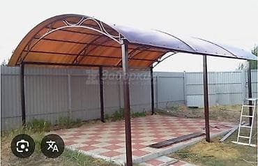 Мебель: Кованые навесы из металла с арочным каркасом - Назначение: укрытие — 8