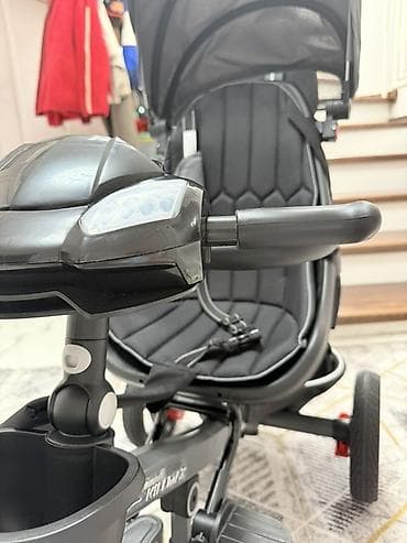 ходунки вожжи: Детский трёхколёсный велосипед-коляска Skillmax - Универсальная — 2