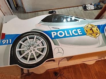police: Кровать-машинка, Б/у, ЛДСП — 5