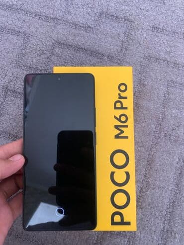 телефоны poko: Poco M6 Pro, Жаңы, 256 ГБ, түсү - Кара, 2 SIM — 2
