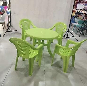 столл: Комплект садовой мебели, Стол, Пластик — 5