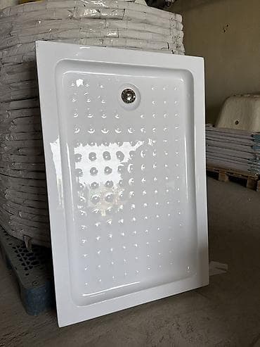 тропический душ: Акриловый поддон для душа, прямоугольный. - Материал: глянцевый акрил — 2