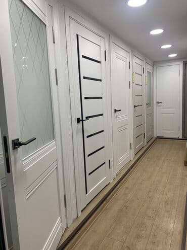 Межкомнатная дверь со стеклом, 5 * x 80 см, Новый