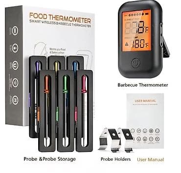 Умный беспроводной термометр для барбекю с многоканальными щупами