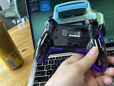 PS3 (Sony PlayStation 3): Геймпад DEXP G-14 - Беспроводной/проводной джойстик с прозрачным — 3