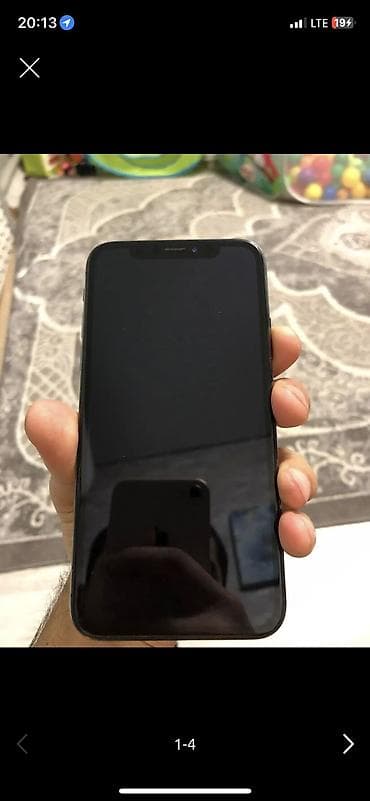 iphone x gold: IPhone X, Б/у, 64 ГБ, Черный, Чехол, 100 % — 2