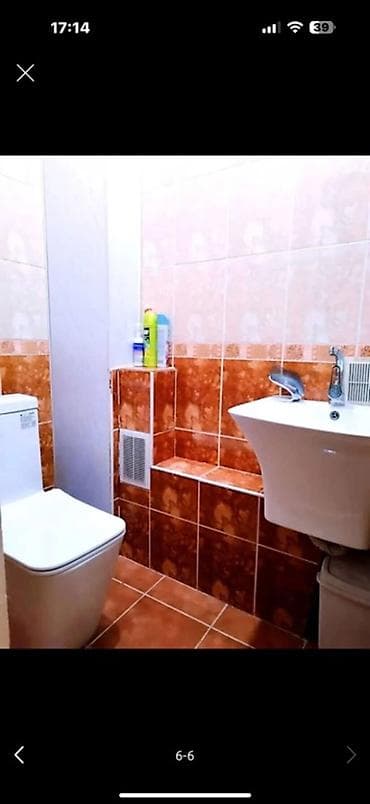 аламединский рынок квартиры: 3 комнаты, 62 м², Аламедин-1 мкр Элитка, 4 этаж, Евроремонт — 4