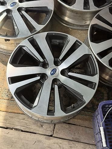 Литой диск Subaru (оригинал), R18 в идеальном состоянии 3шт 1шт чуть — 10