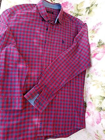 хьюго босс мужская одежда: Мужская рубашка, S, Us Polo Assn, Б/у, цвет - Красный — 3