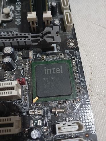 Техника и электроника: Комплект для сборки ПК на LGA775: - Материнская плата ECS G41T-M13 — 3