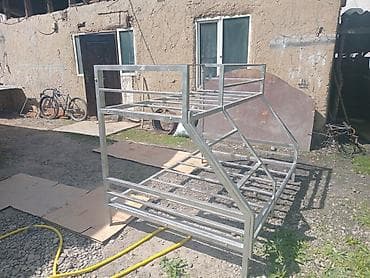 Үй жана бакча: Металлическая двухъярусная кровать-трансформер с расширенным нижним — 2