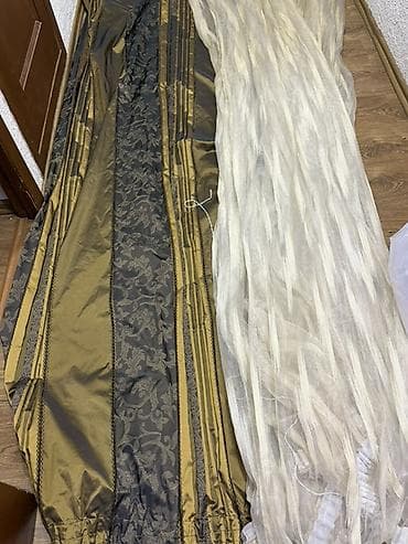 green max: Комплект штор, Жаккард, С тюлем в комплекте, Готовое изделие, Для спальни — 2