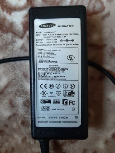 зарядное устройство для ноутбука самсунг: Продаю блок питания SAMSUNG 19V 3,16A. Отличное состояние — 2