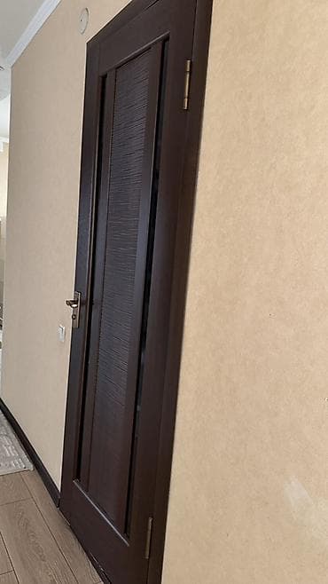 коврики паласы: Межкомнатная дверь, Б/у, Со стеклом, Деревянная, Распашная, цвет - Коричневый — 3