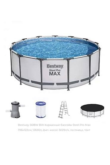 Bestway 5618W BW каркасный бассейн Steel Pro Max - Форма: круглый -