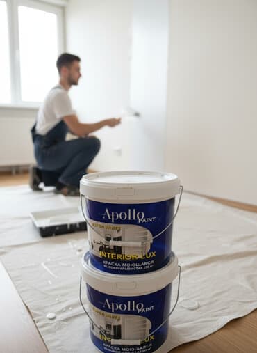 национал краска: Краска Apollo Interior Lux Super White подходит для внутренних работ — 1