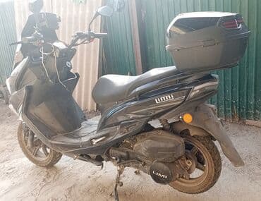 купить электромотоцикл в бишкеке: Скутер Limi (макси-класс), черный.б/у водил всего 3 месяца документы — 3