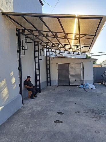 Все для дома и сада: Навес, Односкатный, Металл, Поликарбонат, Установка — 9