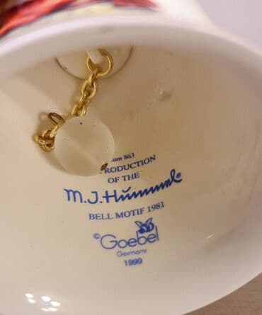 стоимость фарфоровых статуэток: Колокольчик. Материал: Фарфор Производитель : Goebel (Германия) — 3