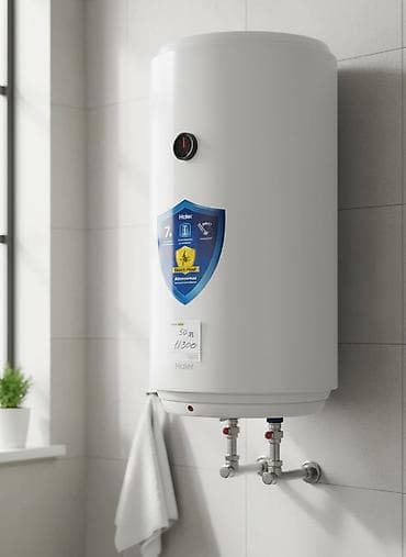 Накопительный водонагреватель Объем бака: 50 л, Haier, Эмалированная сталь, Новый