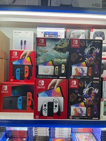 oled: Nintendo switch oled + защитное стекло в подарок Все новые Гарантия — 1