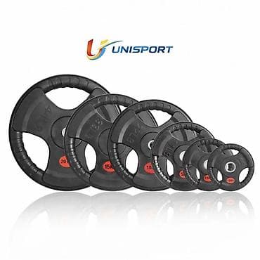 Штанги и грифы: Грузы для штанги/тренажёров UNISPORT с захватами - Диски «блины» с — 1