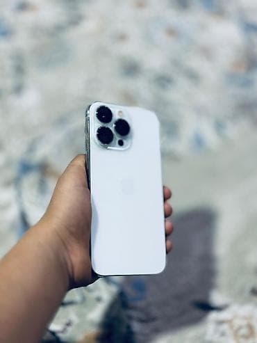 aifon se: IPhone 13 Pro, Б/у, 128 ГБ, Белый, Кабель, 75 % — 1