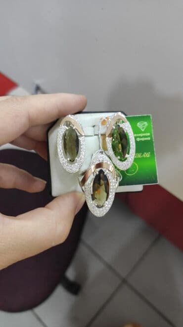 свадебные наборы ручной: Набор украшений, Проба 925, Женские, Новый — 12