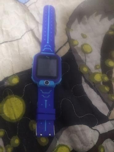 x max: Детские смарт-часы с камерой, синие - Яркий цветной экран с крупными — 1