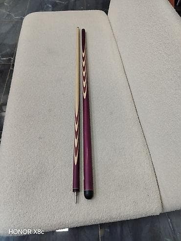 Спорт и отдых: Кий для бильярда (разборный) - Двухсоставной кий с металлической — 1