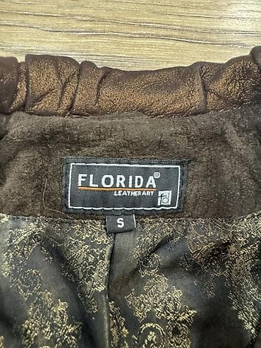 замшевые женские пиджаки: Кожаная куртка, Классическая модель, Замша, Приталенная модель, S — 3