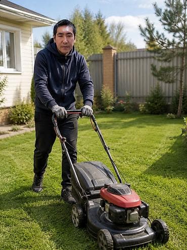 Аймактарды жыйнап тазалоо, Газон чабуу — 1