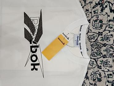Мужская футболка, M, Reebok, Новый, цвет - Белый, Бесплатная доставка — 2