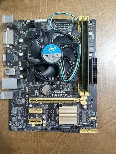Настольные ПК и комплектующие: Материнская плата ASUS H81M-K процессор: celeron 3250(2 ядра, 3.2Ггц) — 2