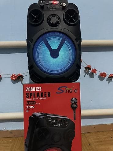 Аудиотехника: Портативная акустическая система Sing-e ZQS8122 - Диффузор 8" - — 1